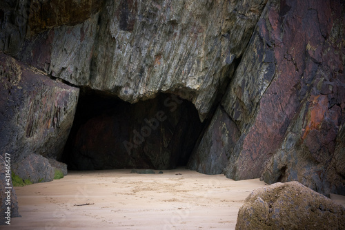 Cave at a beach, Atlantic coast 