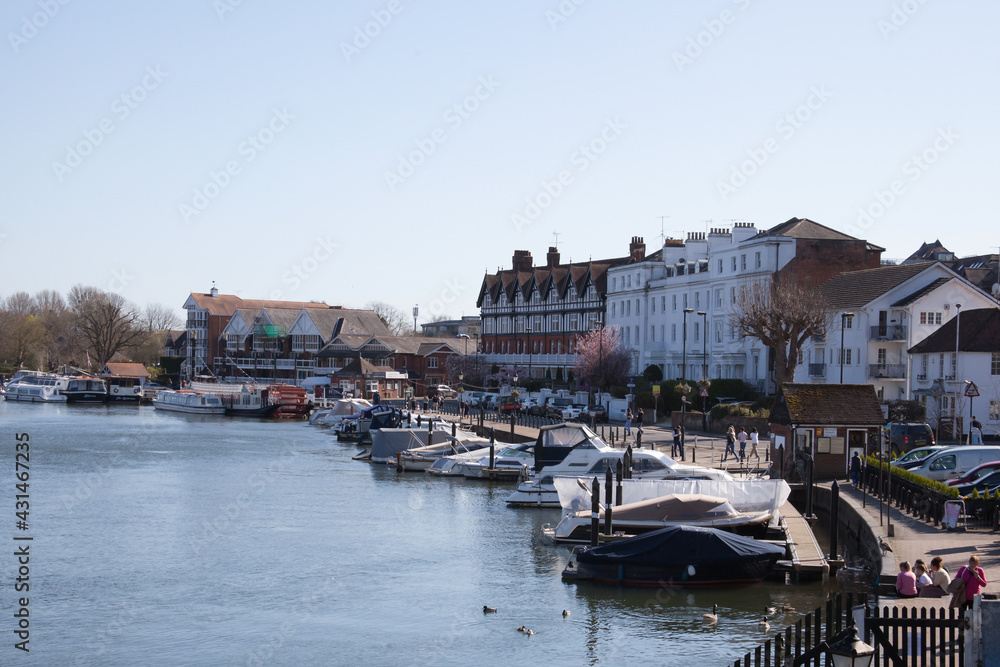 Views of the Marina at Henley on Thames in Oxfordshire in the UK