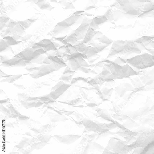 Crumpled paper abstract background texture. Texture of white crumpled paper background