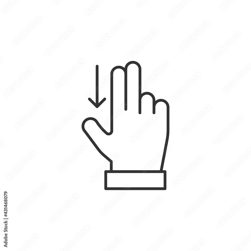 Hand touch icon isolated on white background. Swiping symbol modern, simple, vector, icon for website design, mobile app, ui. Vector Illustration Hand touch icon isolated on white background. Swiping symbol modern, simple, vector, icon for website design, mobile app, ui. Vector Illustration