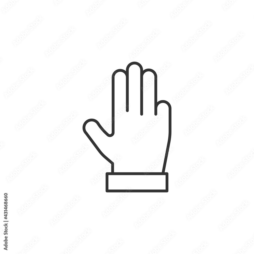 Hand icon isolated on white background. Gesture symbol modern, simple, vector, icon for website design, mobile app, ui. Vector Illustration Hand icon isolated on white background. Gesture symbol modern, simple, vector, icon for website design, mobile app, ui. Vector Illustration
