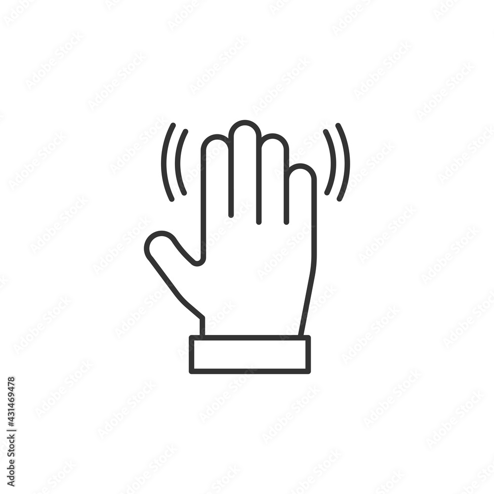 Hand touch icon isolated on white background. Gesture symbol modern, simple, vector, icon for website design, mobile app, ui. Vector Illustration Hand touch icon isolated on white background. Gesture symbol modern, simple, vector, icon for website design, mobile app, ui. Vector Illustration