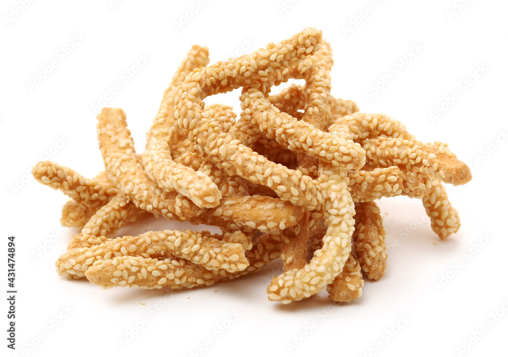 Asian dessert on white background Asian dessert on white background