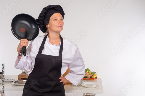 Cooking concept. A female c...