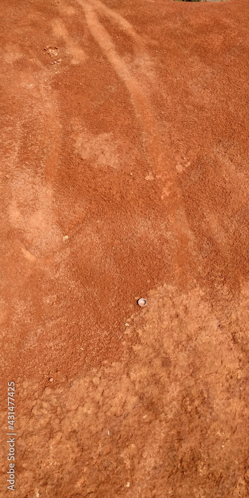 Laterite (red soil) on Depok, Indonesia