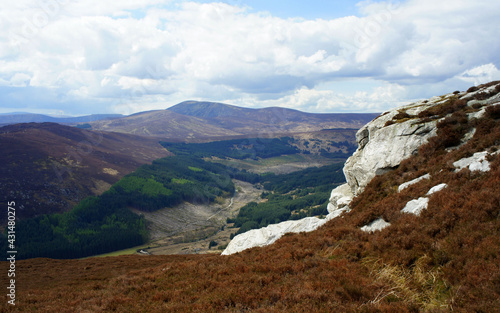 Spring afternoon hike in the Wicklow Mountains.Ireland.