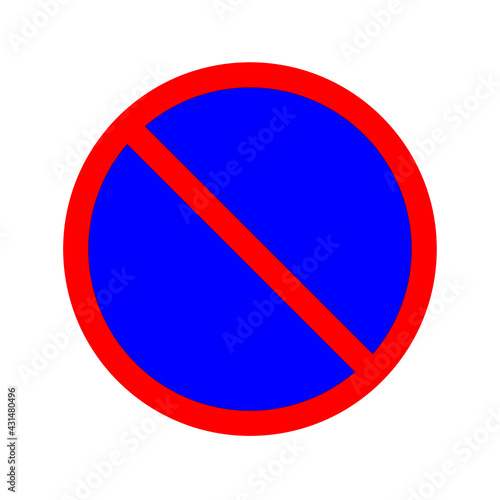 Do not park sign isolated on white background Free Download Do not park sign isolated on white background - GFXLoad