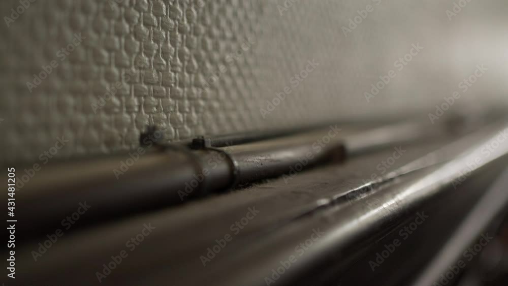 Electric cables glued on wall at home Electric cables glued on wall at home