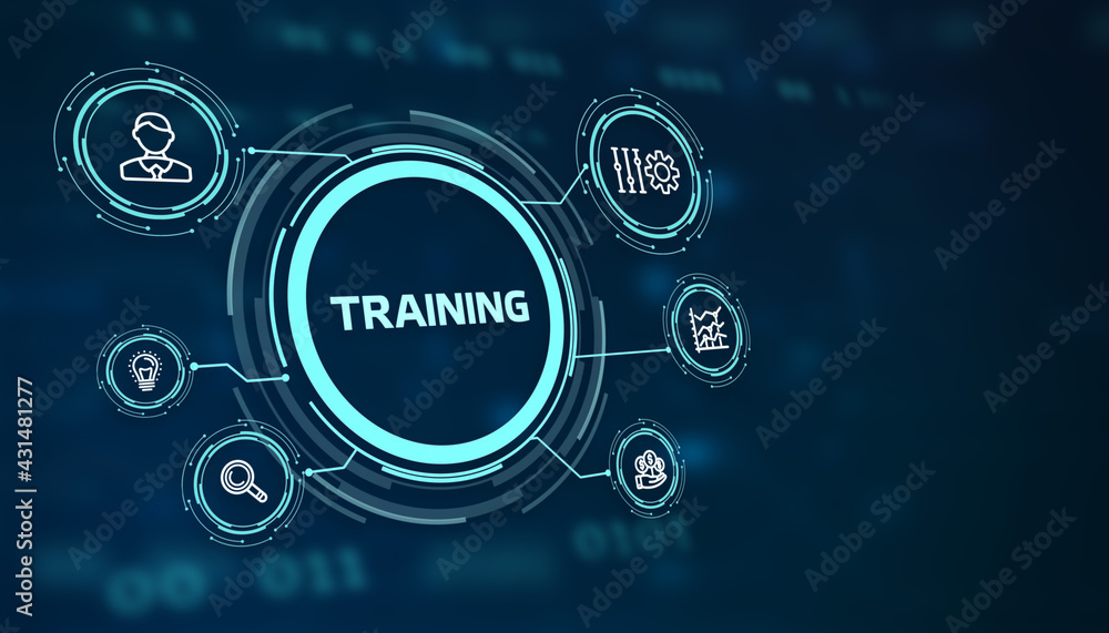 Business, Technology, Internet and network concept. Coaching mentoring education business training development E-learning concept. Business, Technology, Internet and network concept. Coaching mentoring education business training development E-learning concept.