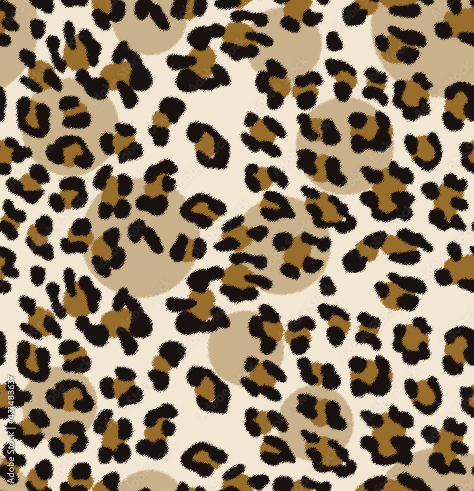 Leopard seamless pattern. Animal print. Light background Leopard seamless pattern. Animal print. Light background