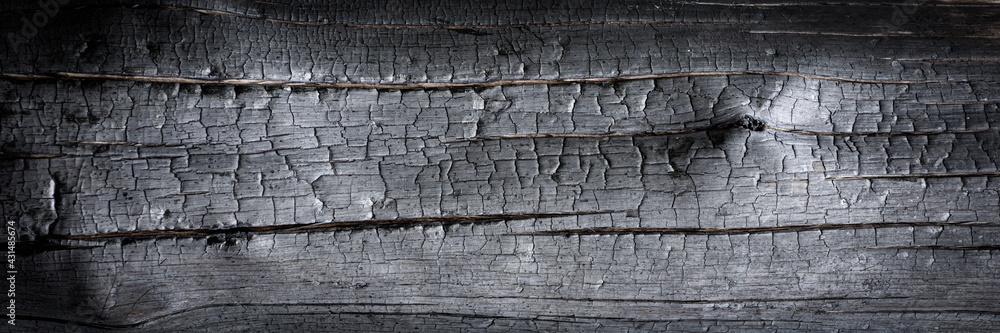 Fototapeta premium Dark texture of charcoal