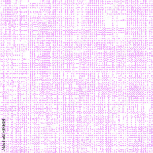 Variegated multicolor tapestry plaid woven texture. Space dyed watercolor effect knit check background. Fuzzy thin grungy textile material. Tufted boucle carpet rug fabric effect.