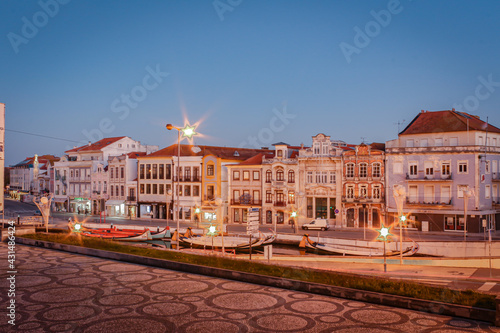 Largo do Rossio  partial view of the central region and touristic point of the city of Aveiro  Portugal.