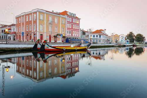 Largo do Rossio, partial view of the central region and touristic point of the city of Aveiro, Portugal.