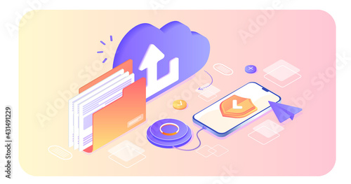 Database with cloud server, Data set, process, classification, database, data analytic and evaluation. File transfer. Program for remote connection to the phone. The working process. Web