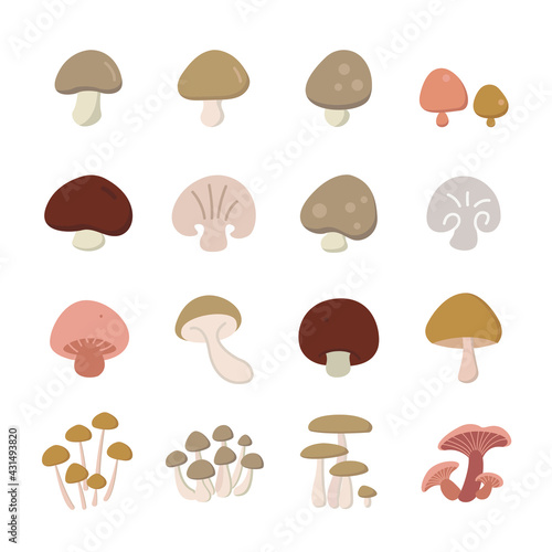 Mushroom icon illustration isolated vector 01