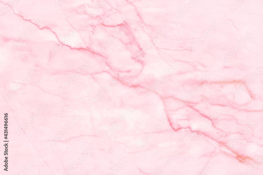 Fototapeta premium Rose gold marble top-view texture background in seamless glitter pattern.