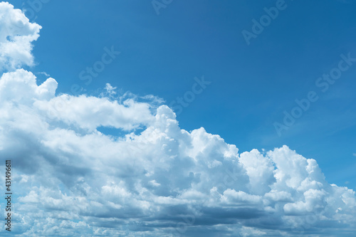 Beautiful cloud with blue sky natural background