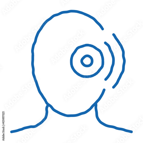 Pin Eye Pain Silhouette Cluster Headache Vector