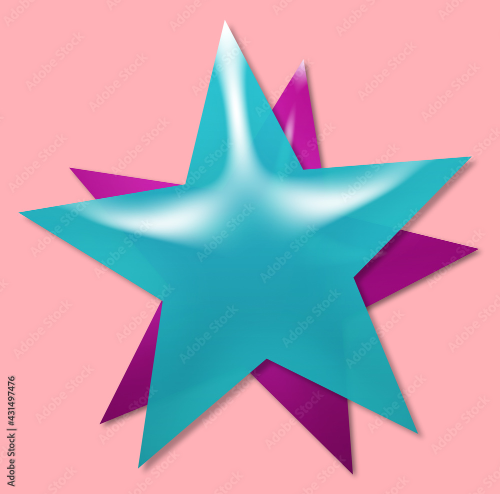 Obraz premium Bunte Sterne.