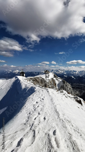 snow covered mountains