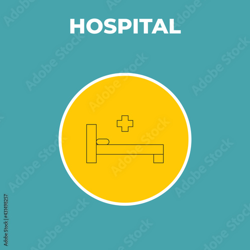 Very Useful Hospital Bed Medical Icon For Designers & Developers In Covid-19 Time Period