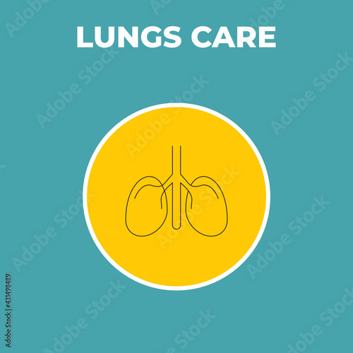 Very Useful Lungs Care Medical Icon For Designers & Developers In Covid-19 Time Period