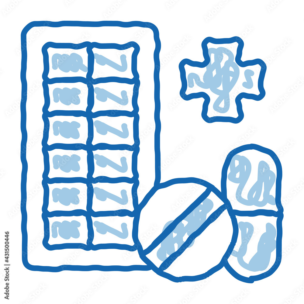 Pharmacy Biohacking doodle icon hand drawn illustration Pharmacy Biohacking doodle icon hand drawn illustration