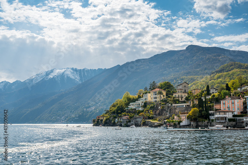 picturesque town of Ascona at Lago Maggiore, Ticino