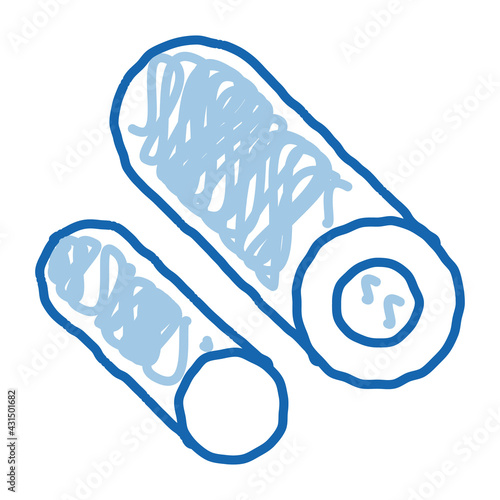 Circular Pipes Metallurgical doodle icon hand drawn illustration