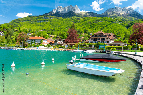amazing Lake Annecy in Talloires in France