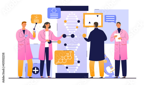 Genetic engineering laboratory scientific research