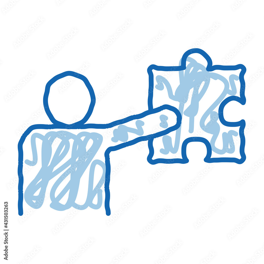 Man Goal Human Talent doodle icon hand drawn illustration Man Goal Human Talent doodle icon hand drawn illustration