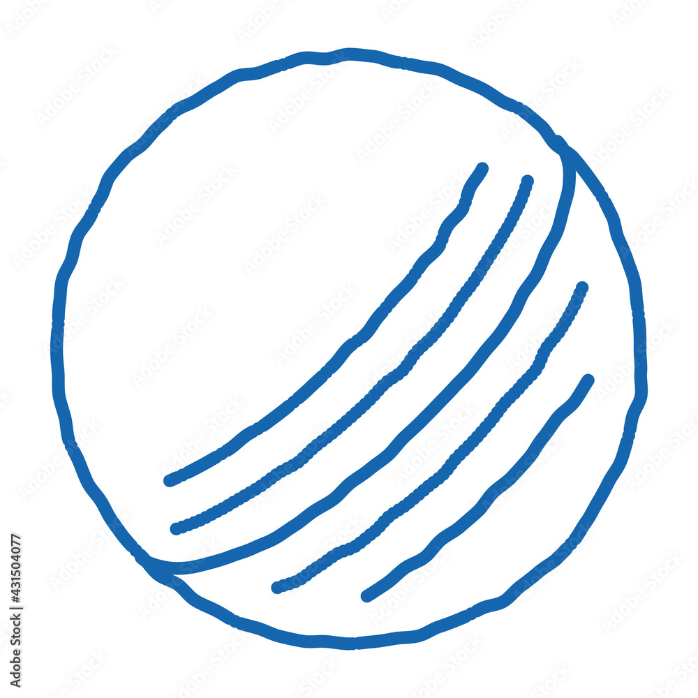 Ball doodle icon hand drawn illustration Ball doodle icon hand drawn illustration