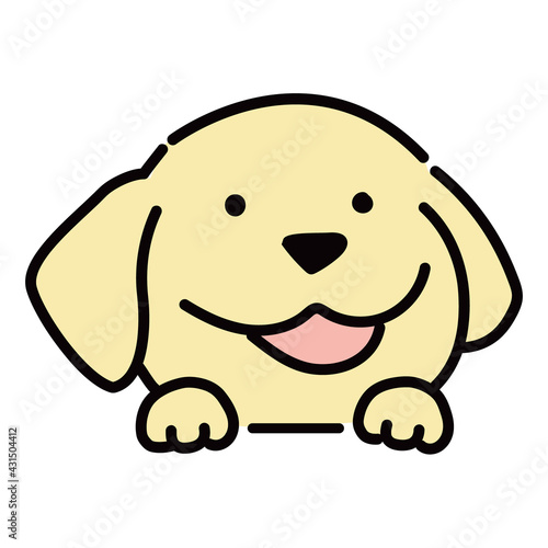 ゴールデンレトリバーのイラスト