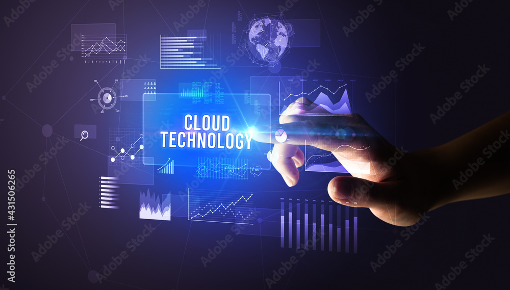 hand touching digital button, modern technology concept hand touching digital button, modern technology concept