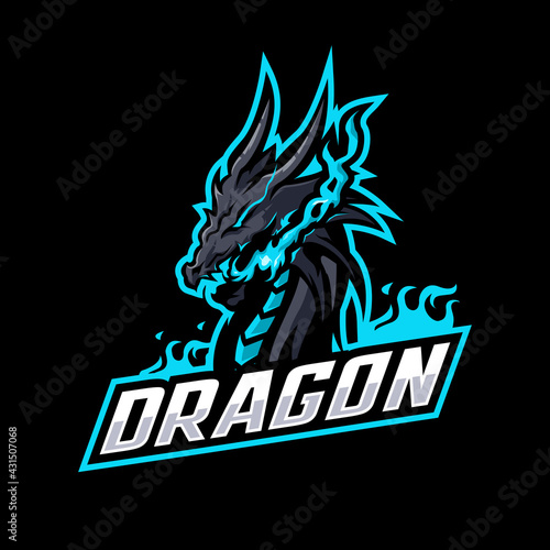 Dragon mascot logo