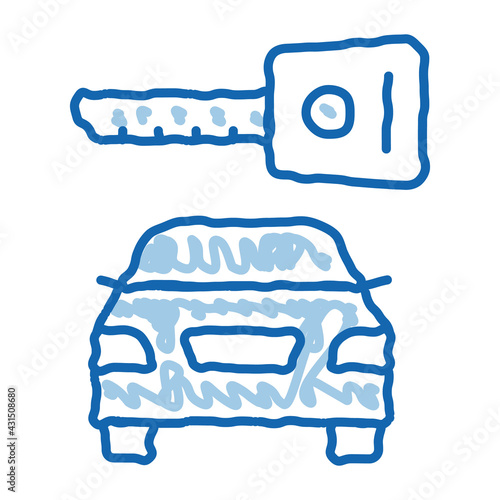 Machine Wash from Hoses doodle icon hand drawn illustration