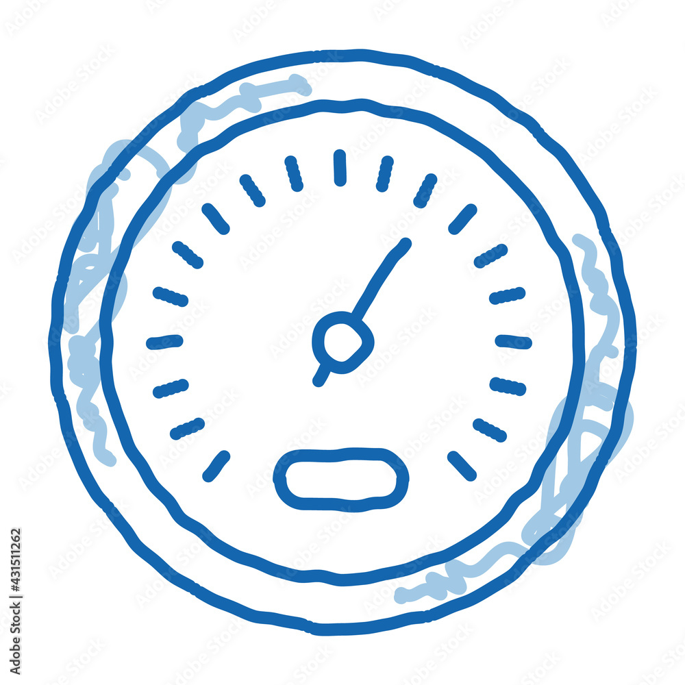Athlete Speed Indicator doodle icon hand drawn illustration Athlete Speed Indicator doodle icon hand drawn illustration