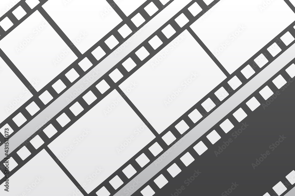 Film clapper board. Movie clapper isolated on trasparent background. Cinema production or media industry concept. Vector 3d illustration. Realistic filmmaking equipment