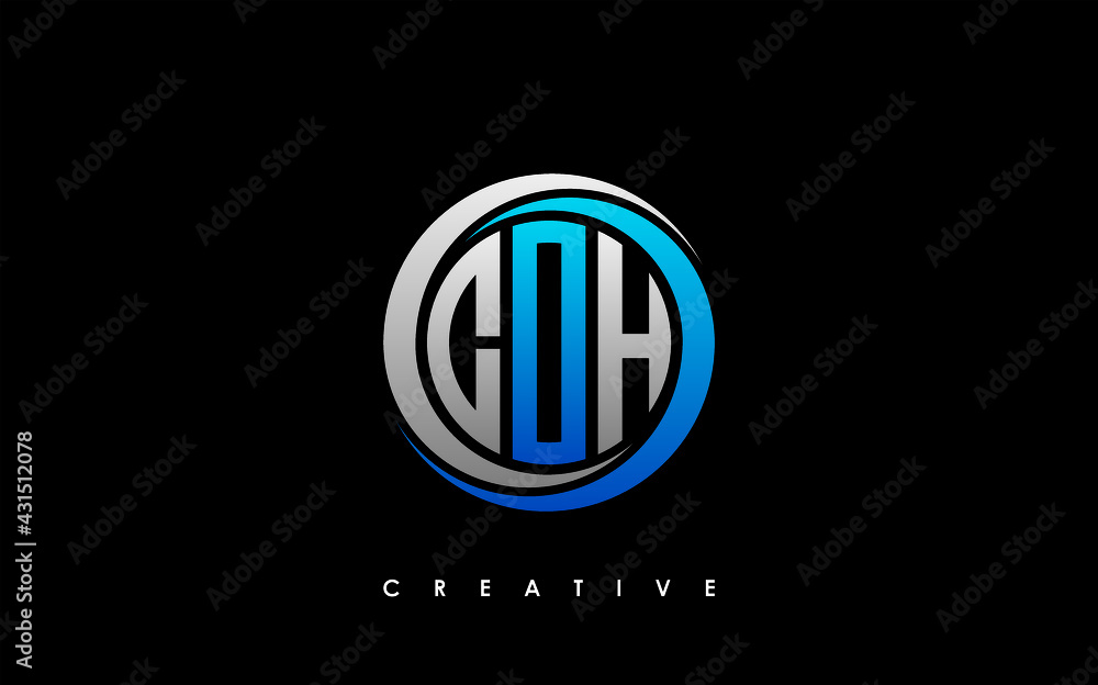 COH Letter Initial Logo Design Template Vector Illustration