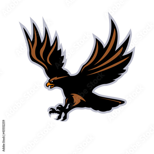 Flying eagle mascot