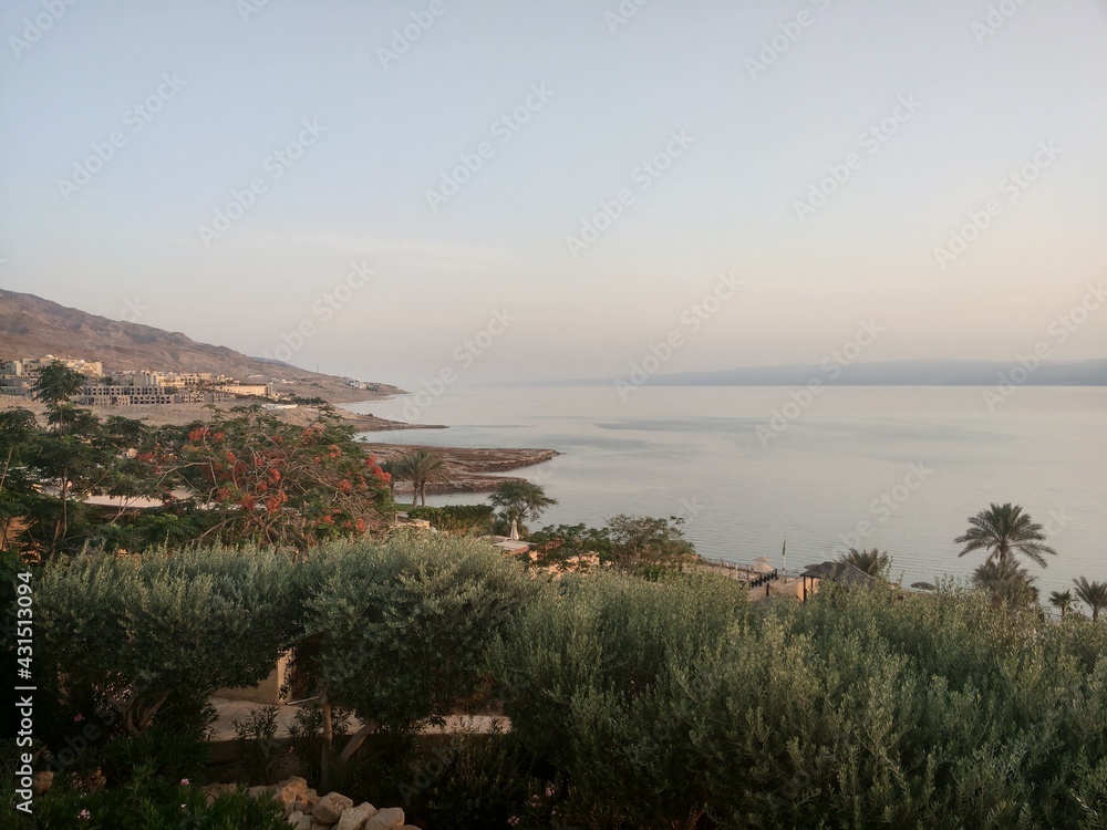 Dead sea panorama in Jordan