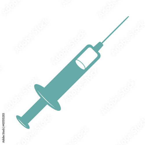 Syringe icon medic pharmaceutical vector illustration design isolated concept