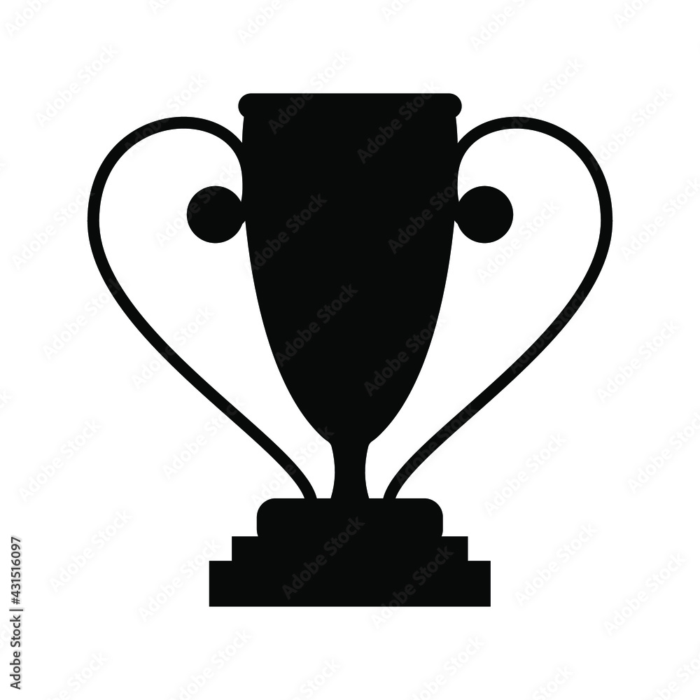 Trophy icon, winning cup with star isolated on white background. First place, award bowl. Symbol of success, victory, championship. Vector flat line illustration. eps. 10 Trophy icon, winning cup with star isolated on white background. First place, award bowl. Symbol of success, victory, championship. Vector flat line illustration. eps. 10