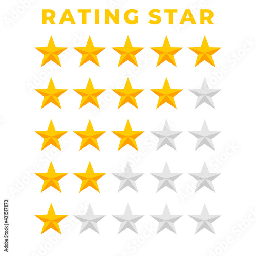 Stars customer product rating review