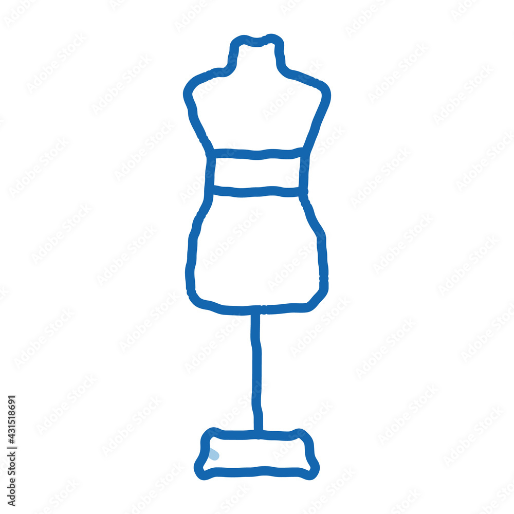 Dummy For Measure doodle icon hand drawn illustration Dummy For Measure doodle icon hand drawn illustration