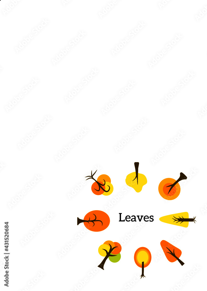 Tree icon vector illustration design, warm colors