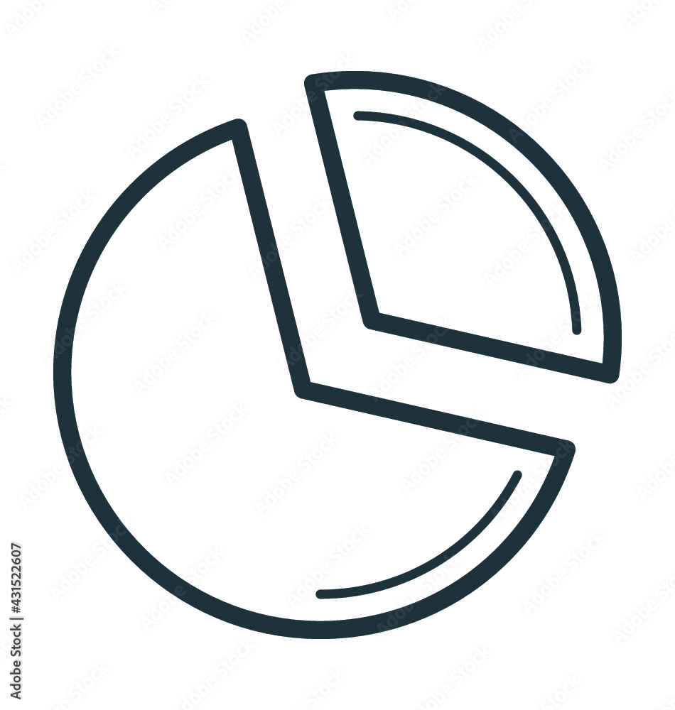 Pie Chart Vector Icon Pie Chart Vector Icon