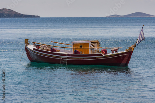 A fully refurbished Greek traditional boat.